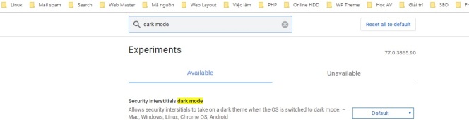 Dark Mode trên Goolge Chrome bạn đã thử chưa?